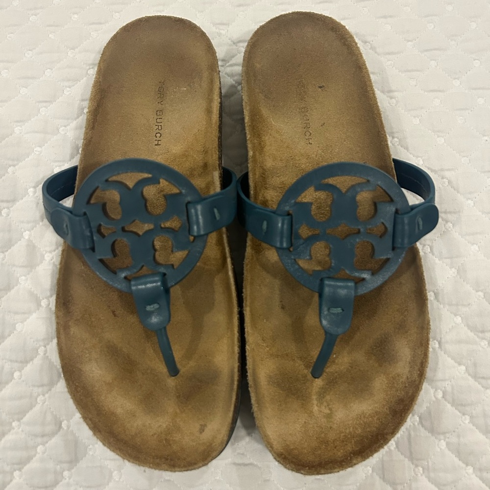 Tory Burch Teal Sandals
